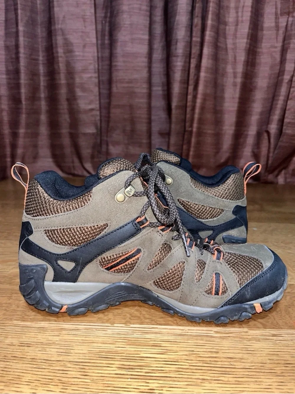 Merrell Mens Deverta Mid Vent J375804C Brown Waterproof Hiking Boot Sz 8